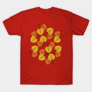 Aspen Leaves Pattern T-Shirt